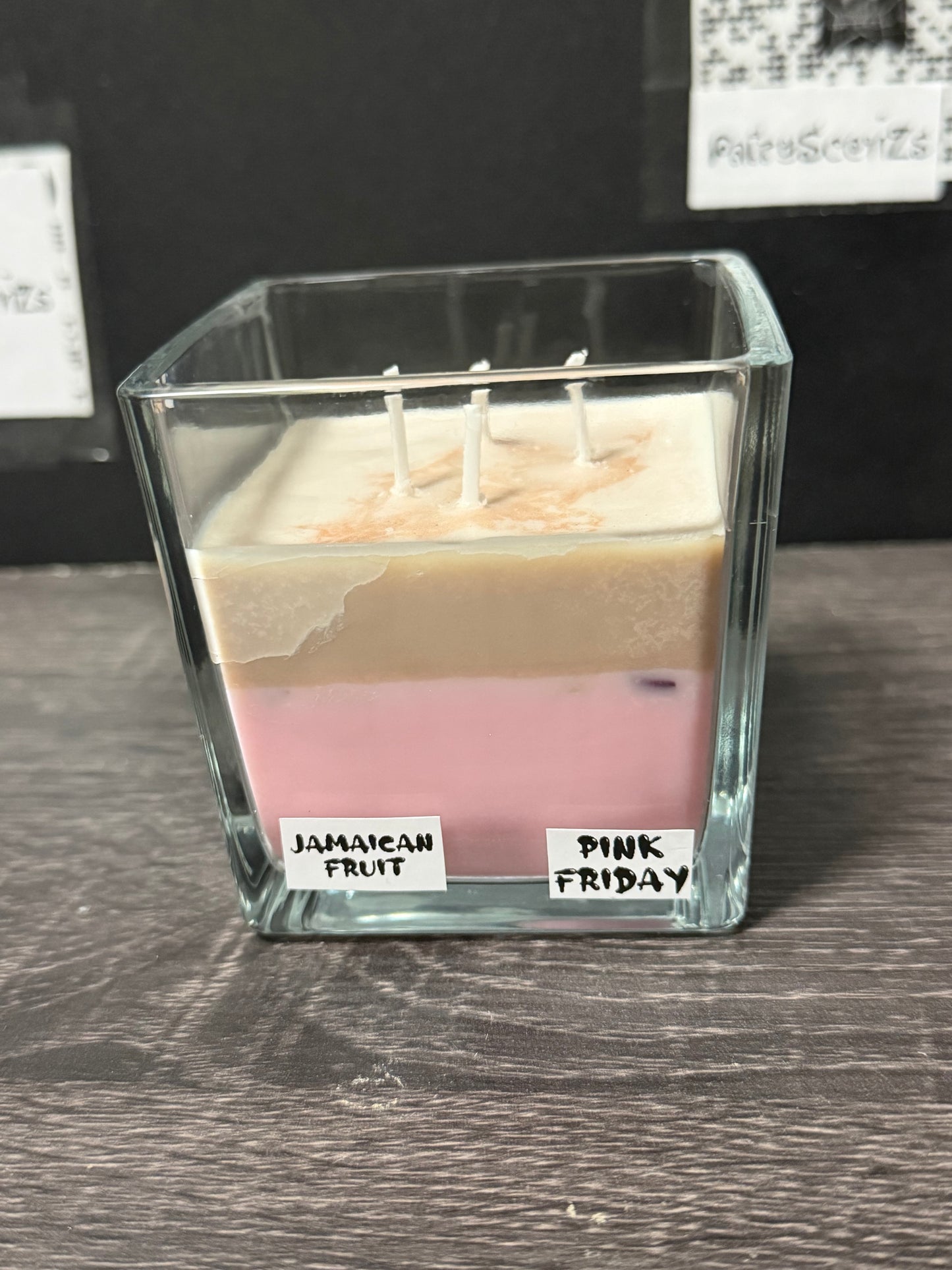 Layered: Jamaican Fruit and Pink Sugar