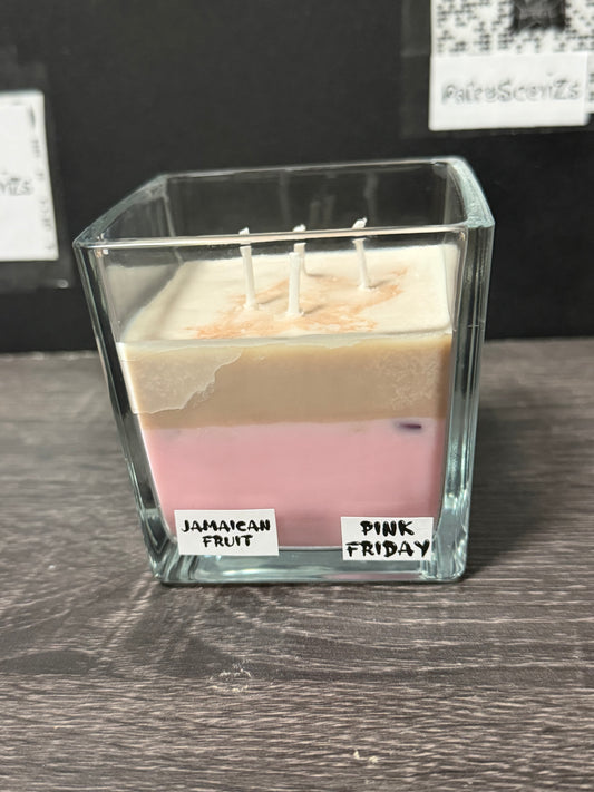 Layered: Jamaican Fruit and Pink Sugar